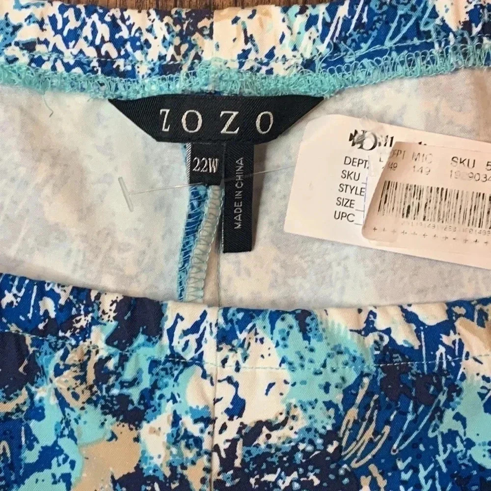 ZOZO Floral Pants Classic Ankle Pants Women’s Size 22 NWT - Picture 7 of 10